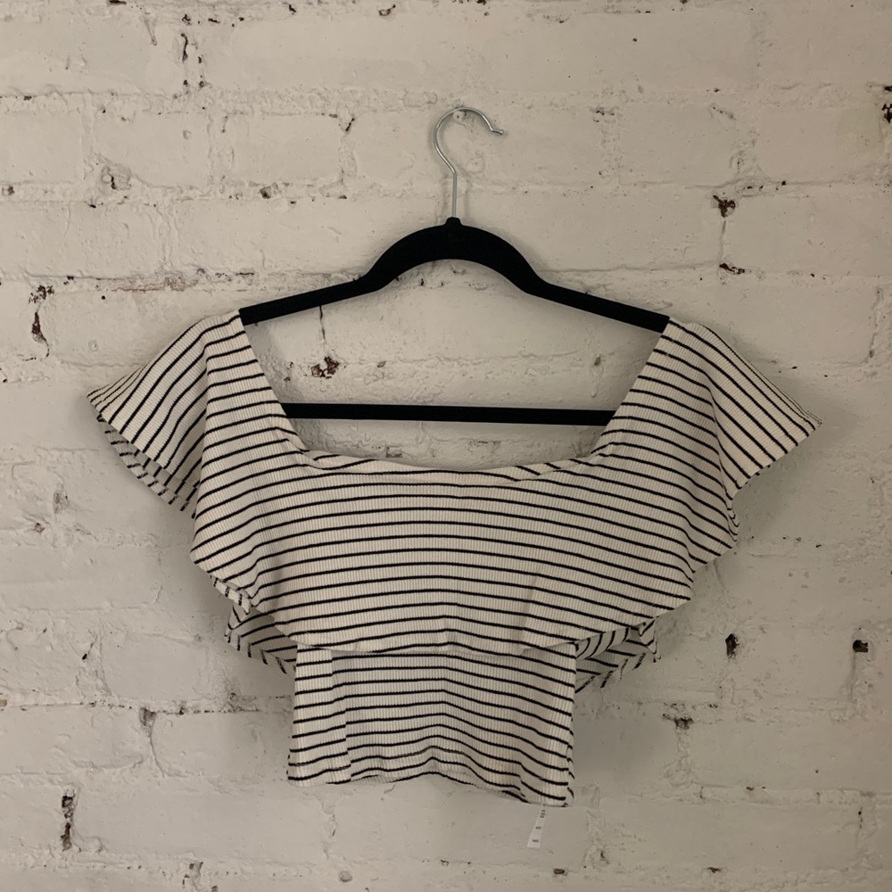 ASOS ruffle crop top size 6